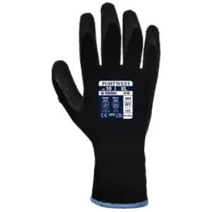 Portwest A140K8RXL - sz XL Thermal Grip Glove - Latex - Black - Black