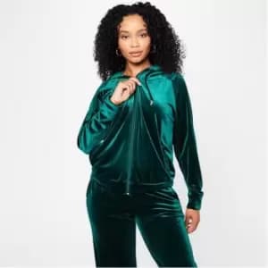 Biba BIBA Velour Zip Hoodie - Green