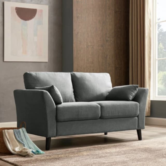 Home Detail Stella 2 Seater Sofa Dark Grey