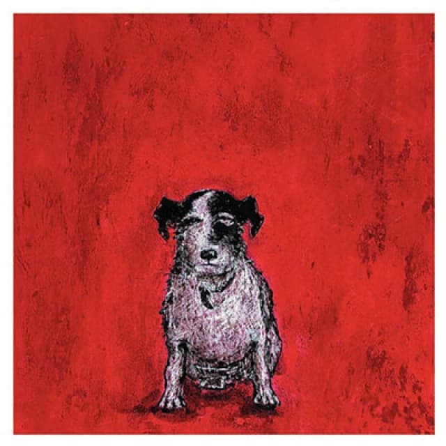 The Art Group Small Dog Red Canvas Art (H)40Cm X (W)40Cm