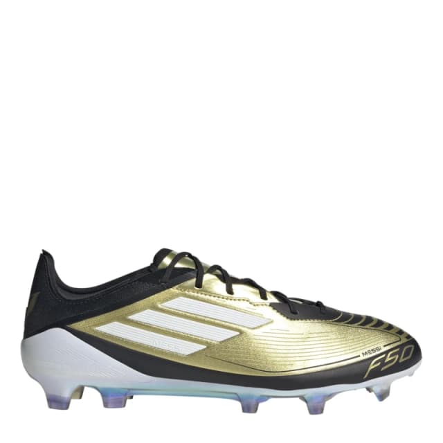 adidas F50 Elite Adults Firm Ground Football Boots Gold/Black male 6.5 (40)