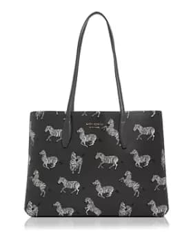 kate spade new york All Day Large Dancing Zebras Print Tote