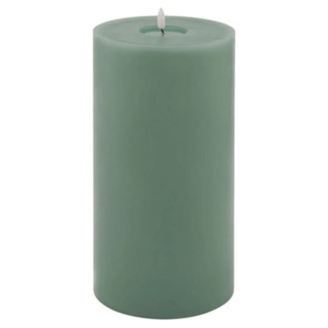 Luxe Collection Melt Effect 6X12 Sage LED Wax Candle