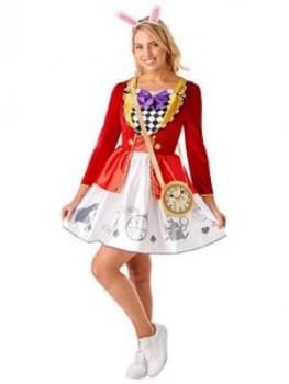 Disney Ladies White Rabbit Costume