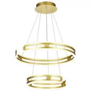 Italux Lighting - Italux Kiara - Modern LED Hanging Pendant Golden, Warm White 3000K 5180lm Dimmable