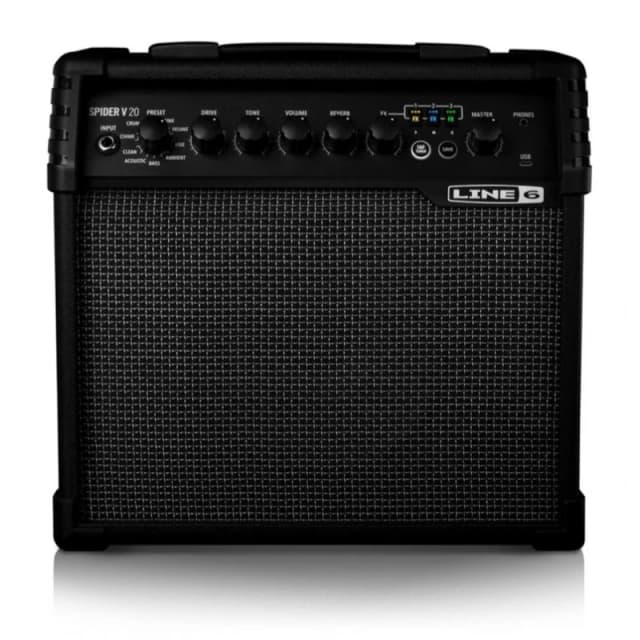Yamaha Line 6 Spider V 20 Guitar Amp Black unisex Rehearsal