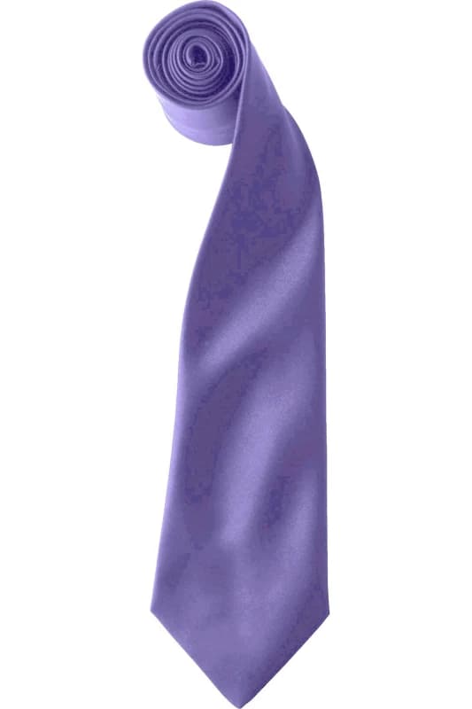 Premier Premier Men Colours Satin Clip Tie Pack of 2 in Purple Purple One Size Male 5059269153960