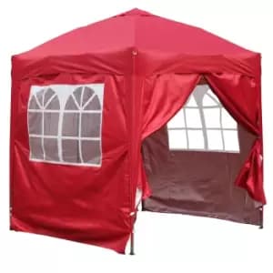Birchtree Pop Up Waterproof Gazebo 2X2M - Red