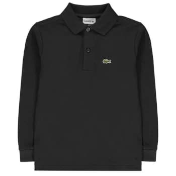 Lacoste Lacoste Long Sleeve Polo Junior Boys - Black