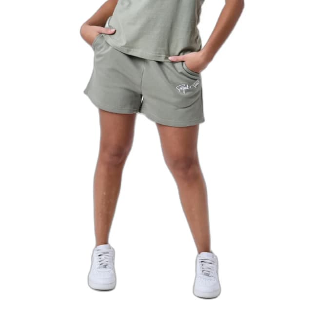 Project X Paris Basic shorts with embroidered logo For Her Project X Paris Vert Female XS