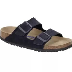 Birkenstock Unisex Arizona Soft Footbed Suede Leather Sandal Midnight UK 7