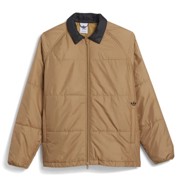 adidas Mens Coach Quilted Jacket Brown male 3XS