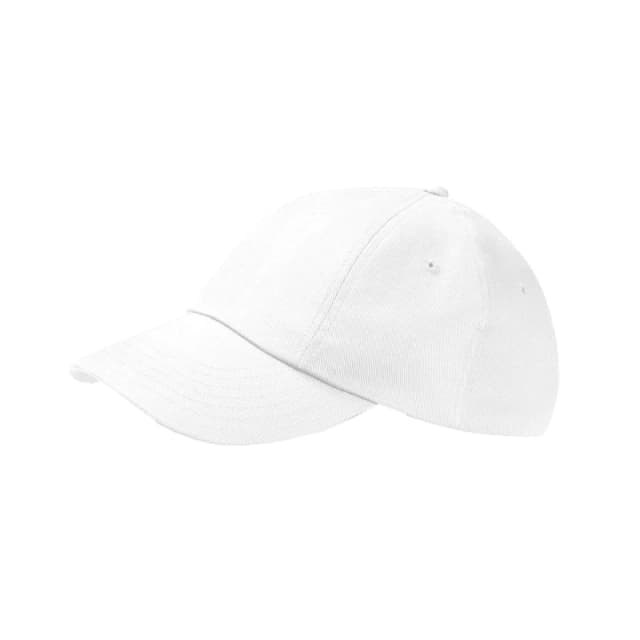 Beechfield Beechfield Men Heavy Drill Low Profile Cap in White White One Size Male 5063377407938