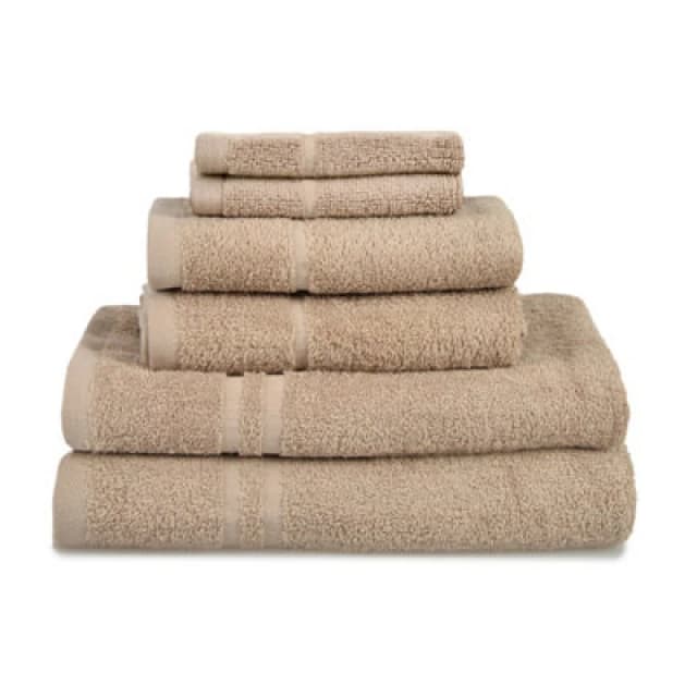 Allure Bath Fashions Hotel Essentials Cotton 6 Piece Towel Set - Stone