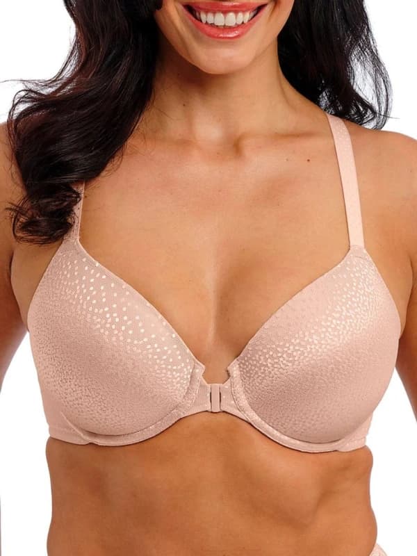 Wacoal Womens Back Appeal Front Fastener Bra in Pink Size: 34C Pink Female 34C