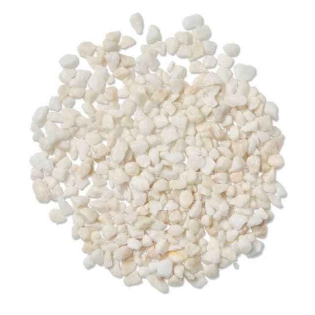 Buttercup Farm 8-14mm - White Spar Chippings - Premium Aggregate Bulk Bag - 850 kilos White Unisex
