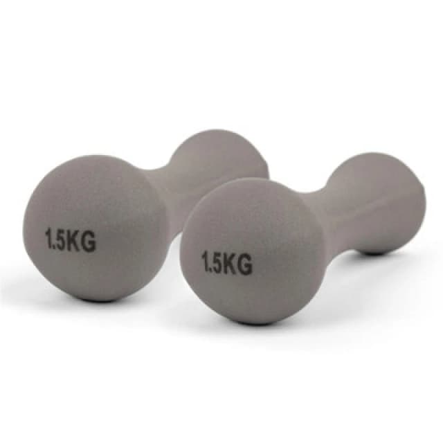 Phoenix Fitness 1.5Kg Grey Dumbbell Pair For Light Strength Workouts