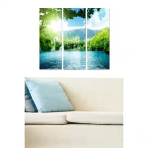 MDF93519001 Multicolor Decorative MDF Painting (3 Pieces)