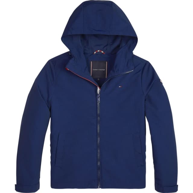 Tommy Hilfiger Kids Packable Hooded Parka Navy male 8-9 years