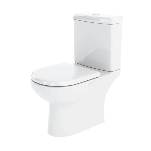 Balterley Close Coupled Toilet Pan & Cistern - 825mm x 395mm x 670mm White