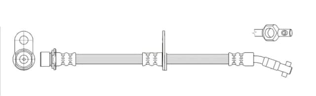 K&K FT2166 Brake Hose Banjo Brake Hose (83)