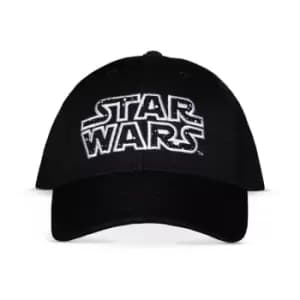 Star Wars Logo Adjustable Cap, Black (Ba802156Stw)
