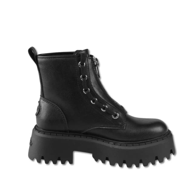 Buffalo Womens boots Buffalo Aspen Front Zip Noir Female 38