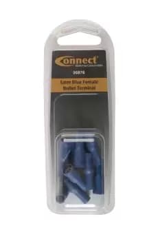 5mm Blue Female Bullet Terminal Pk 10 Connect 36876