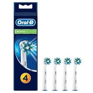 Oral B Cross Action Replacement Electric Heads Toothbrush 4Pcs
