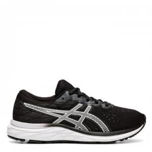 Asics Gel Excite 7 Junior Boys Running Shoes - BLACK/WHITE