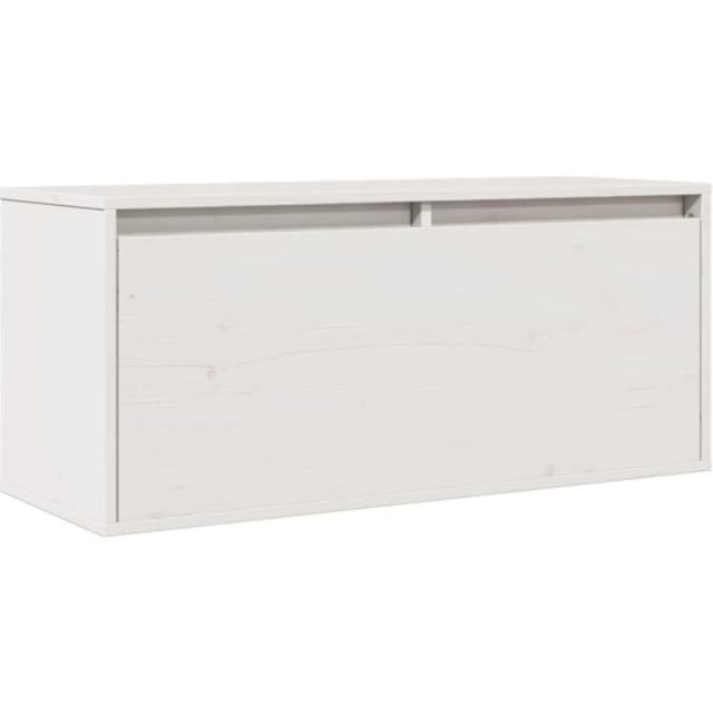 VIDAXL Wall Cabinet White 80x30x35cm Solid Wood Pine Vidaxl 8720286840498