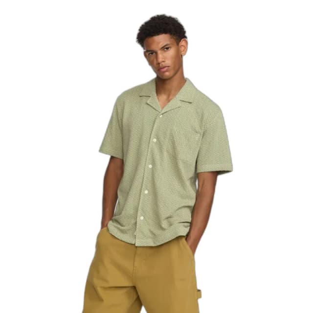 Revolution Shirt Revolution Jaquard Cuban Vert Unisex S