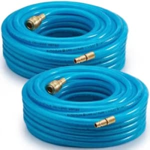 Compressed Air Hose 10m 15m 30m PVC Pneumatic Pipe Coupling Compressor Rubber 2x 15 Meter (de)