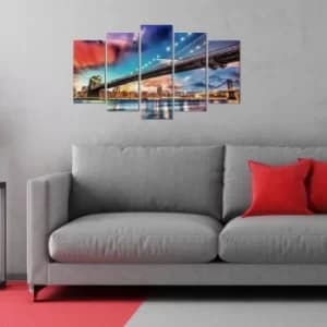 5BRMDF-6 Multicolor Decorative MDF Painting (5 Pieces)