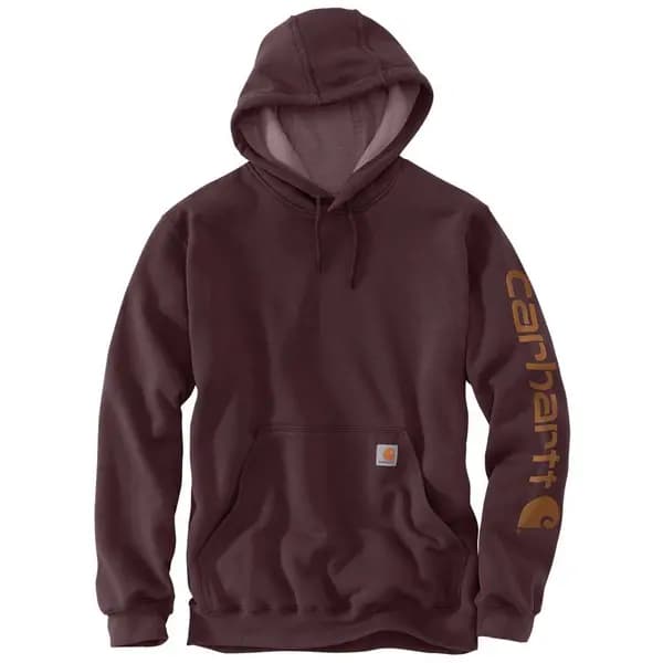 Carhartt Midweight Sleeve Logo Hoodie, purple, Size L