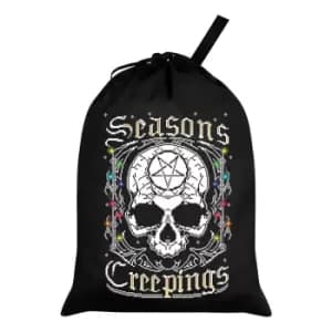 Grindstore Seasons Creepings Christmas Santa Sack (One Size) (Black/White)