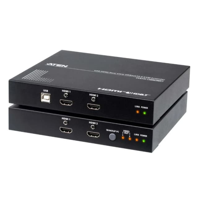 ATEN USB HDMI Dual View HDBaseT2.0 KVM Extender