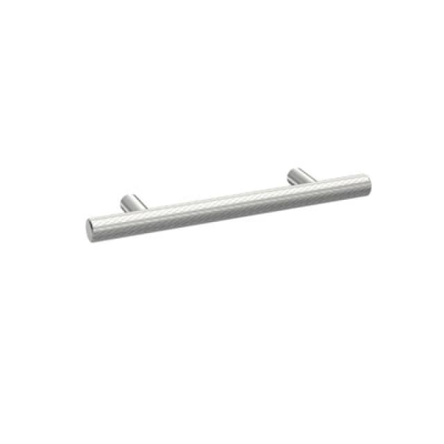 Balterley Knurled Bar Furniture Handle 156mm 96mm CentresSatin Chrome Silver