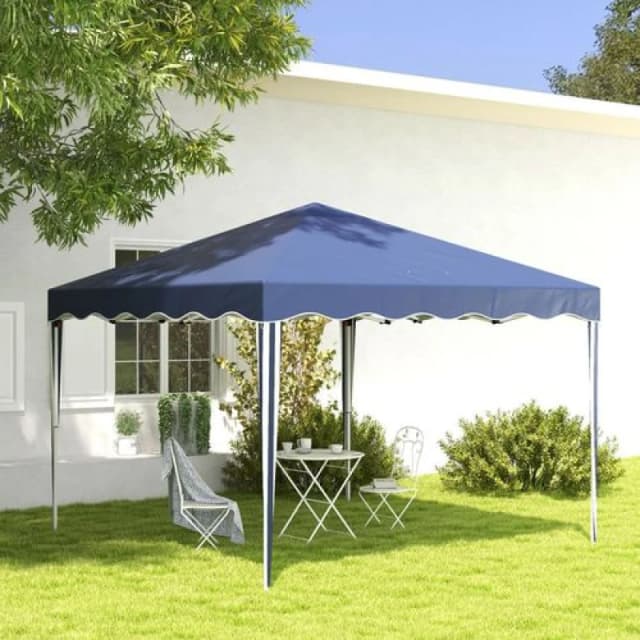 Outsunny 3X3(m) Pop Up Gazebo - Blue 84C-263V04BU
