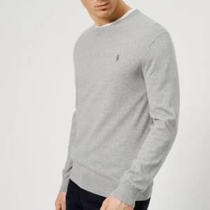 Polo Ralph Lauren Mens Slim Fit Cotton Sweatshirt - Andover Heather - L - Grey