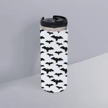 Bat Pattern Stainless Steel Travel Mug