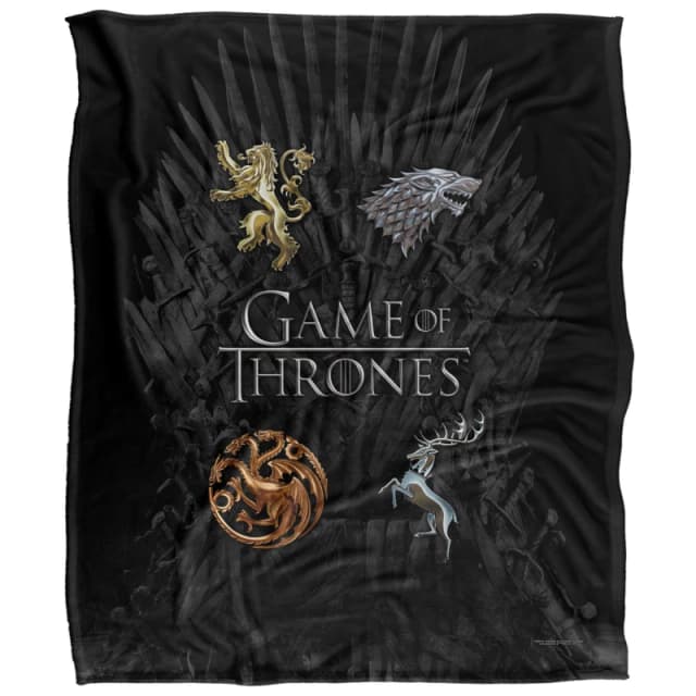 Game of Thrones Chrome House Sigils Blanket House Sigils unisex One Size