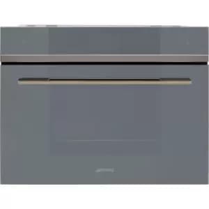 Smeg Linea SF4104WVCPS WiFi Connected Built In Compact Electric Single Oven with added Steam Function - Silver - A+ Rated