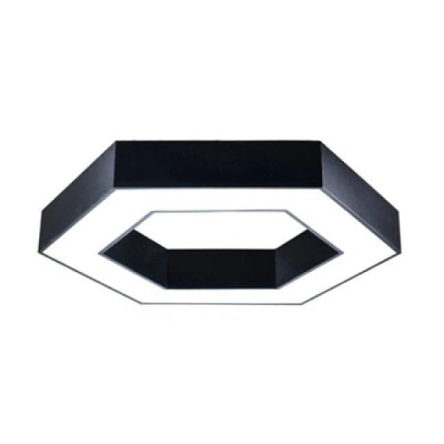 Ener-J Ener J Hexaglow Hollow Hexagon LED Light 25 To 50W Remote Control Cct Ceiling Hanging Black 600mm