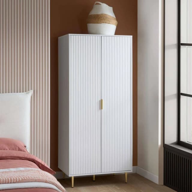 Birlea Zara White 2 Door Double Wardrobe