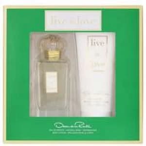Oscar de La Renta Live in Love Gift Set 100ml Eau de Parfum + 200ml Body Lotion