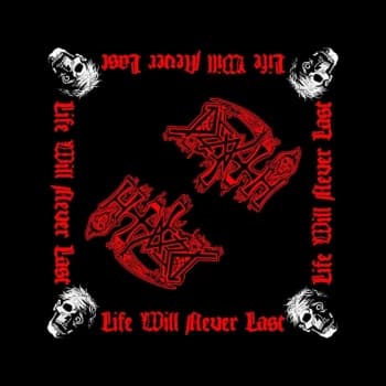 Death - Life Will Never Last Unisex Bandana - Black