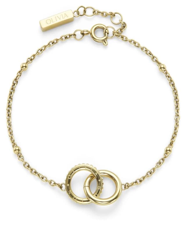 Olivia Burton 24100315 Ladies Gold Amity Interlock Bracelet Jewellery