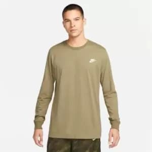 Nike Sportswear Mens Long-Sleeve T-Shirt - Green