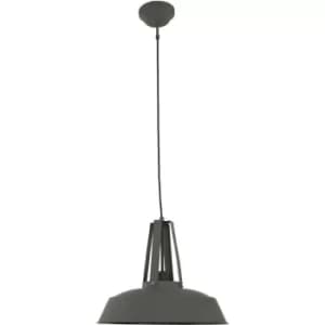 Sienna Eden Dome Pendant Ceiling Lights Grey Dark Matt, Black Matt